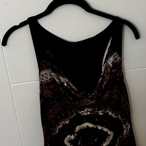 Free People Black and Brown Tank Top